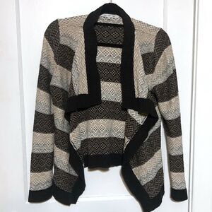 Eight eight eight OPEN FRONT CARDIGAN WATERFALL